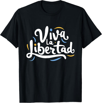 Politicz Es lebe La Libertad Javier Milei , Adult, Black, S T-Shirt
