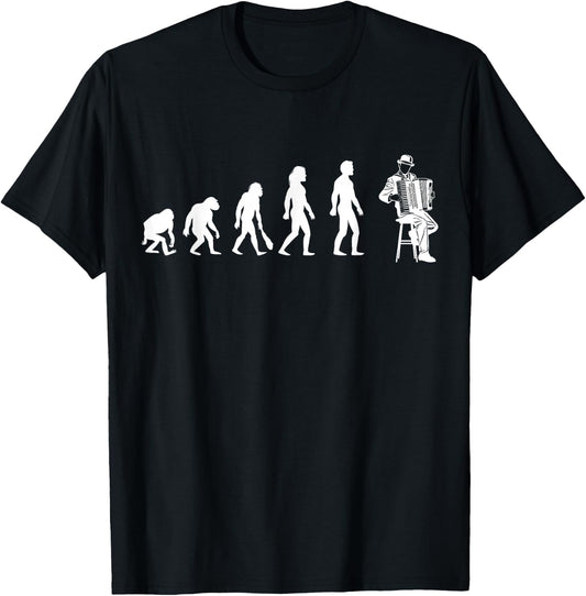 Accordeon Evolution Passion Men Women Child , Black, S T-Shirt