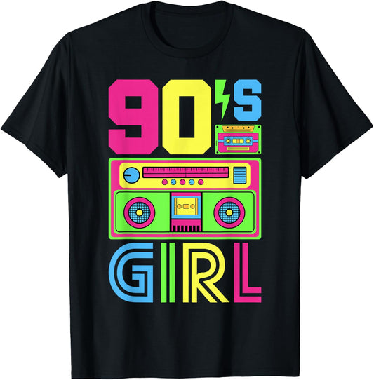 90s Girl 90s Outfit 90s Costume 90s Party 90s , black T-Shirt