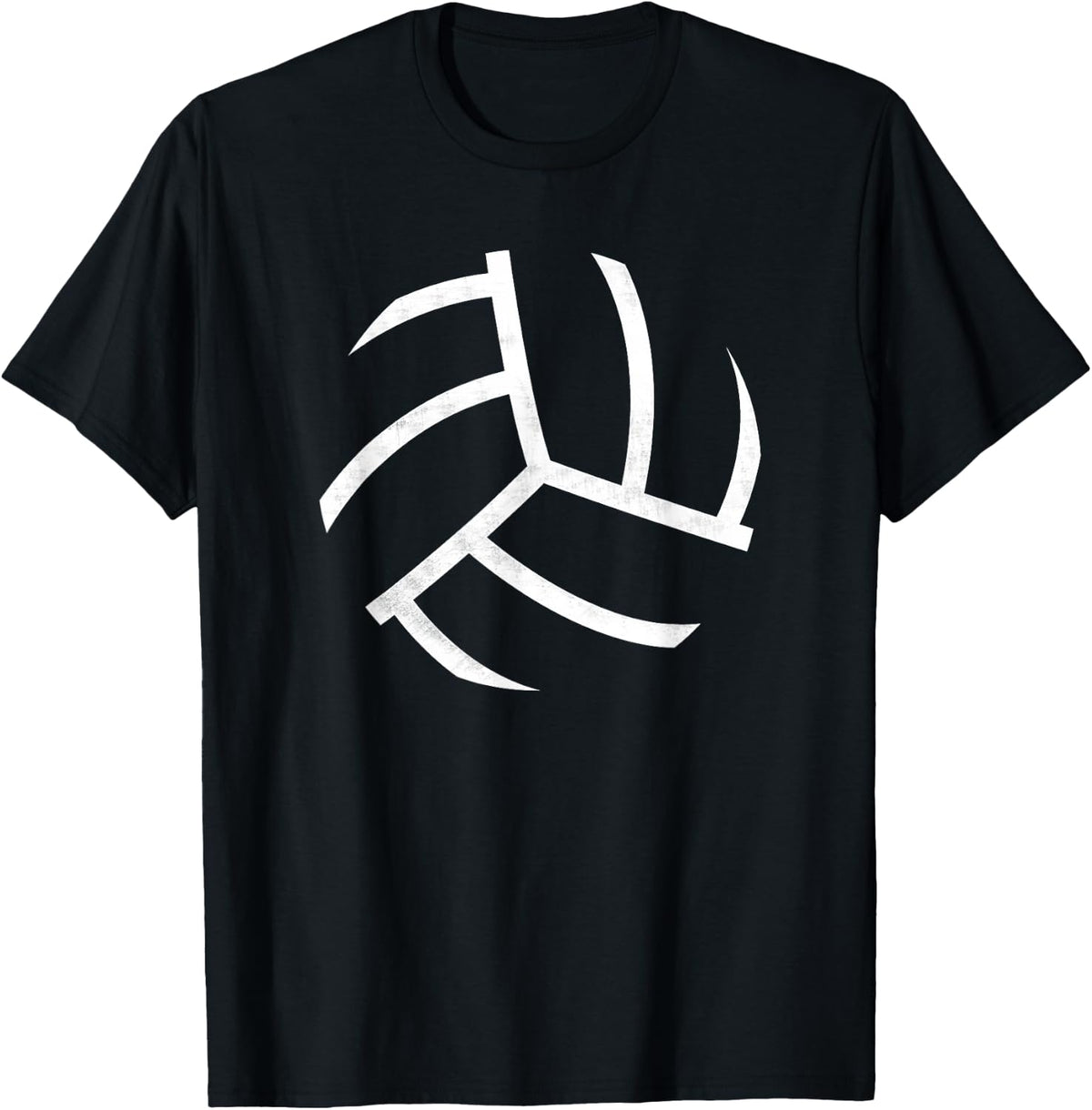 Volley Ball Apparel Classic Fit Black Modern Volleyball Graphic T-Shirt