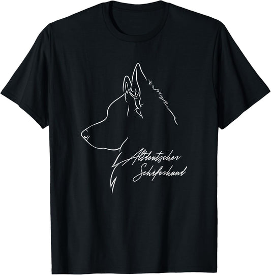 Altdeutscher Sch?ferhund Profil Hunderasse Hund Hunde T-Shirt