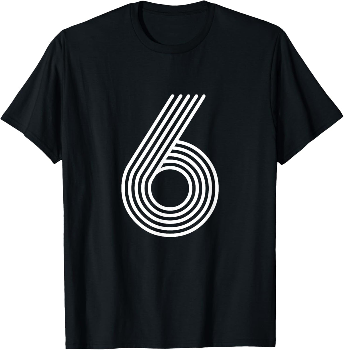 Number 6 Shirt Birthday Gift Numbered Cool Disco T-Shirt