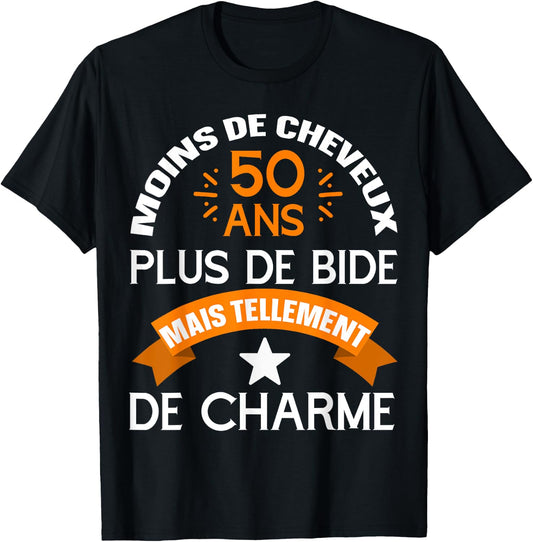 Birthday 50 years 1973 man humour , Black T-Shirt