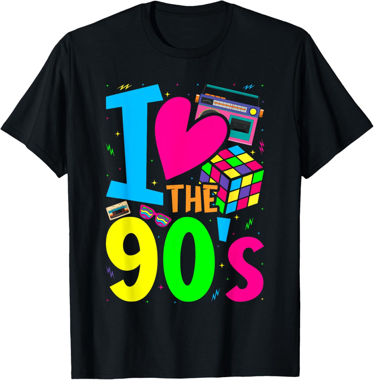I Love The 90s Clothes and Men Party Funny T-Shirt