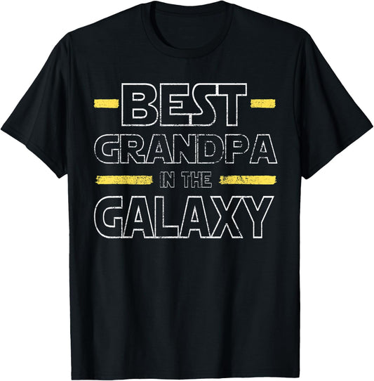 Best Grandpa in the Galaxy - Funny Grandpa Birthday Gift T-Shirt