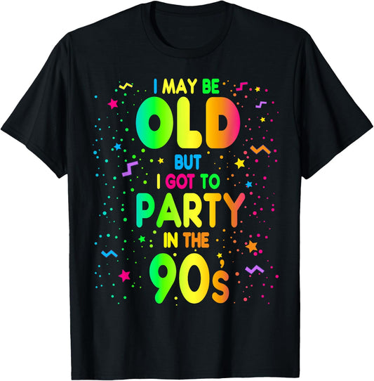 90s Design , Rave Outfit and 1990s Costume , Black T-Shirt