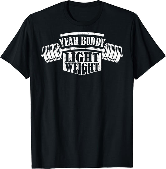 YEAH BUDDY - Bodybuilding Training Gym Fitness (BACK) , black T-Shirt