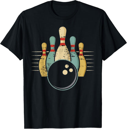 Funny Gift Funny Teen Bowling , Black, S T-Shirt