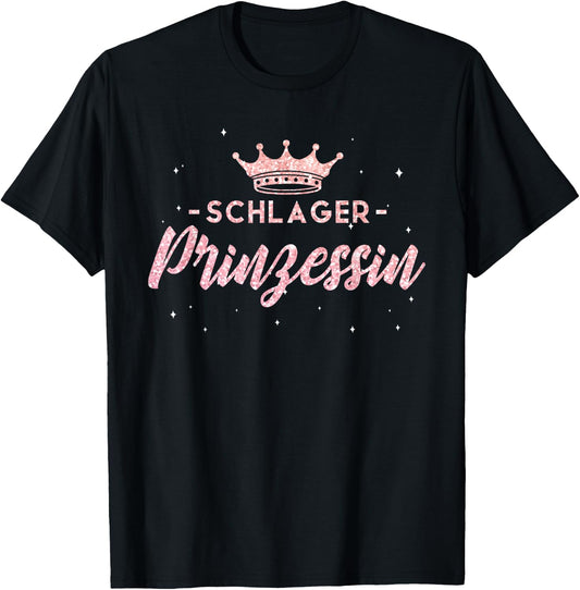 Women's Schlager Party Princess , black, s T-Shirt