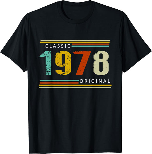 Birthday Classic of 1978 Original, 47th Retro T-Shirt