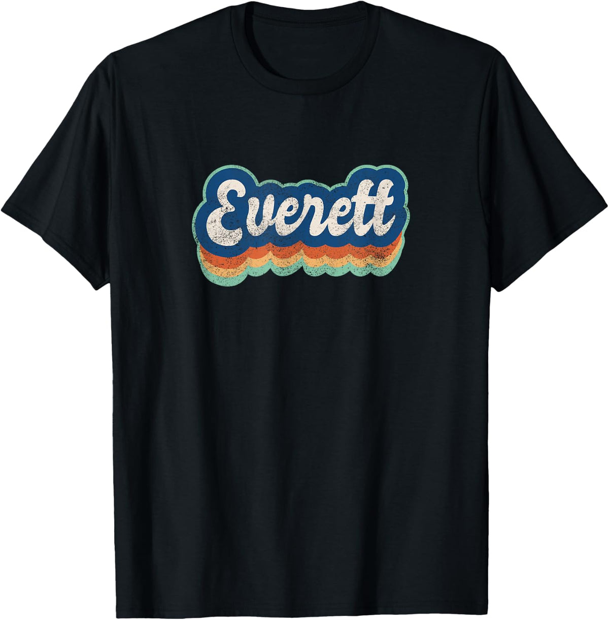 Everett First Name Boy Vintage Style 70s 80s Personalized T-Shirt