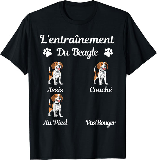 Beagle Funny Humor Beagle Woman Beagle Man Beagle , Black, S T-Shirt