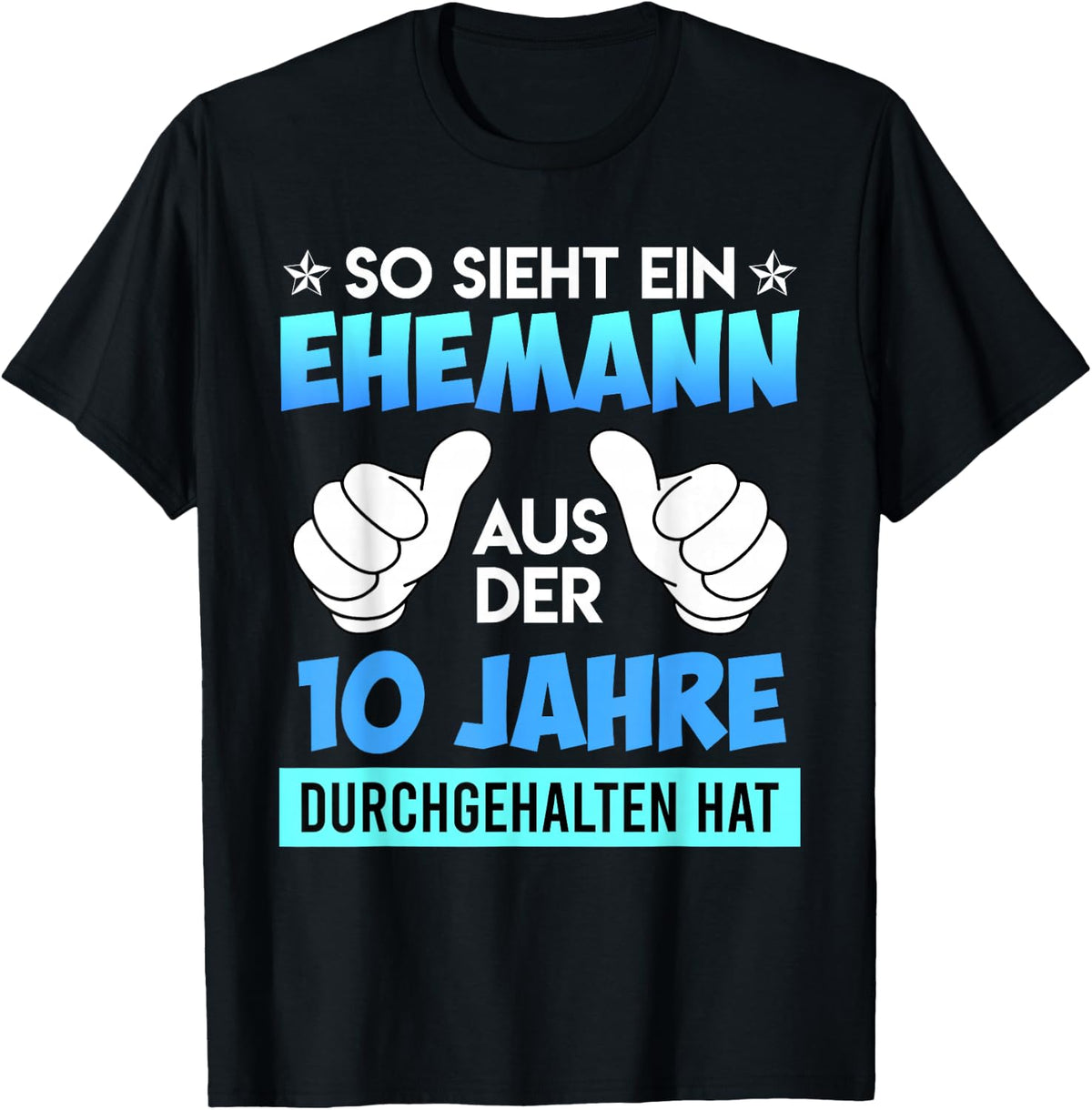 10th Wedding Anniversary Husband Rose Wedding , black T-Shirt