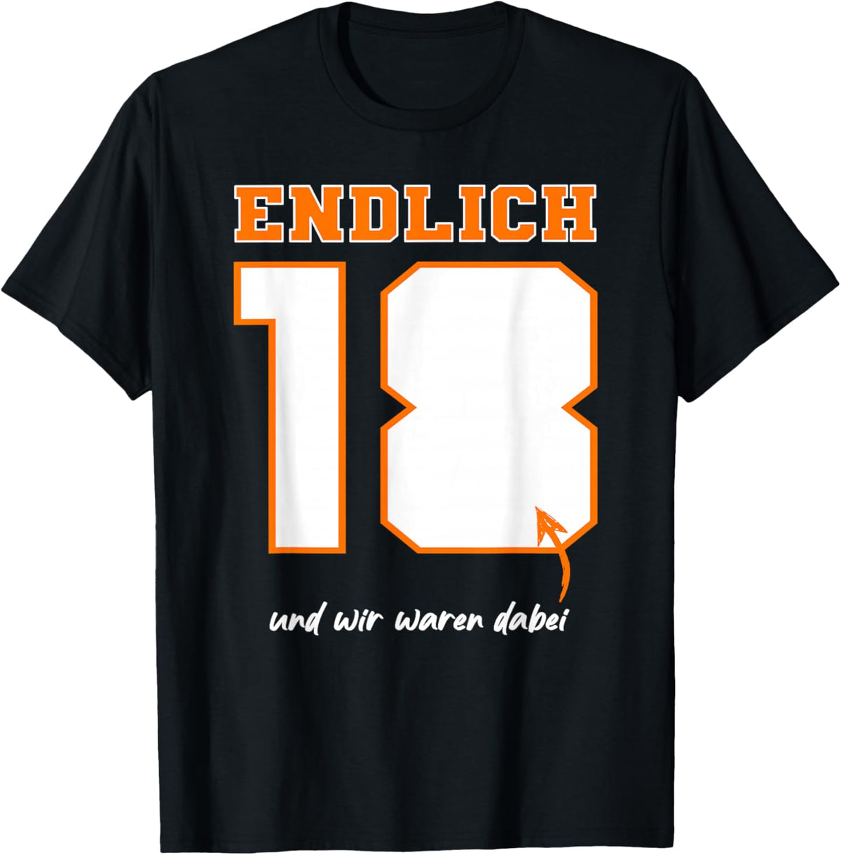 18th Guest Book Funny Design, black T-Shirt