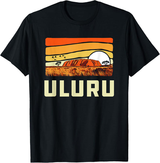 Ayers Rock Uluru Australia Landmark Vintage 80s T-Shirt