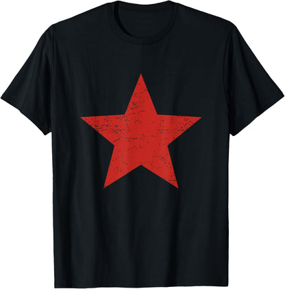 Rock Band Music Grunge Alternative Distressed Red Star 90s T-Shirt