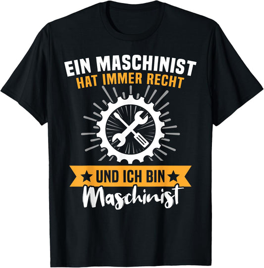 with German Text Voluntige Feuerwehr (Voluntary Fire), black, s T-Shirt