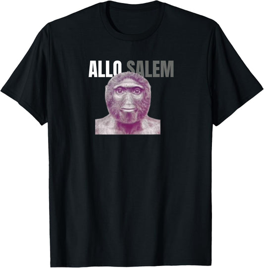 allo salem Humor for College Boys and Girls , Black, S T-Shirt