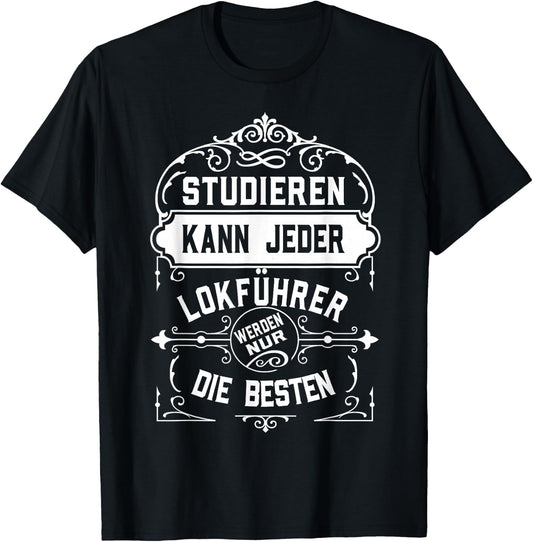 with German Text Studier (Studier) Jeder Beruf [German Language], black, s T-Shirt