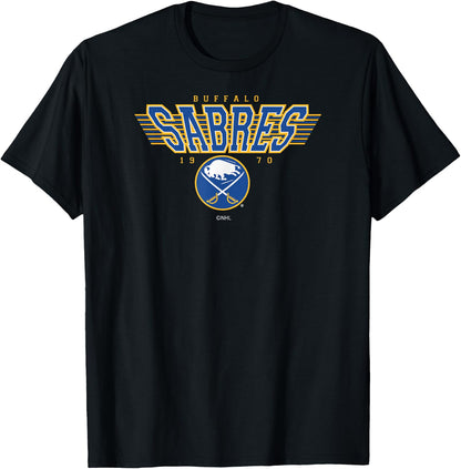 Buffalo Sabres Laser Black Officially Licensed T-Shirt