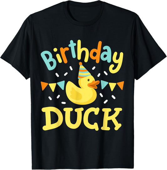 Birthday Duck Kids Girls Boys Rubber Duck Bday Party Family T-Shirt