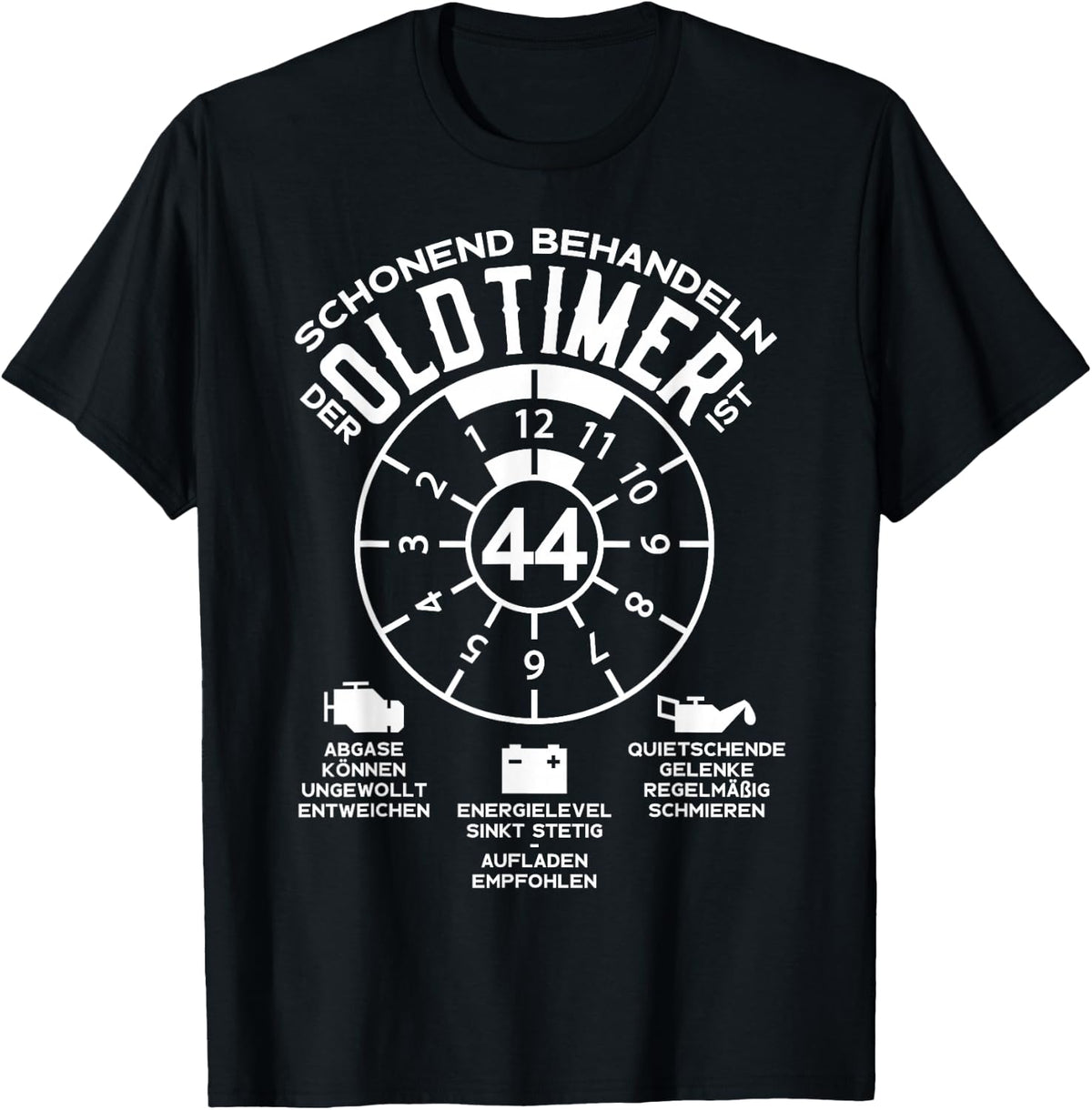 44 Years of Gentle Treat Oldtimer 44th Birthday T-Shirt