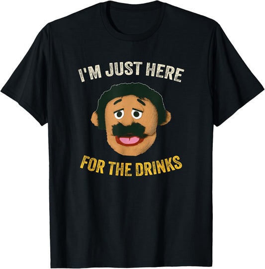 Awkward Puppet Diego Meme - Adults, Black, Small, Short Sleeve T-Shirt