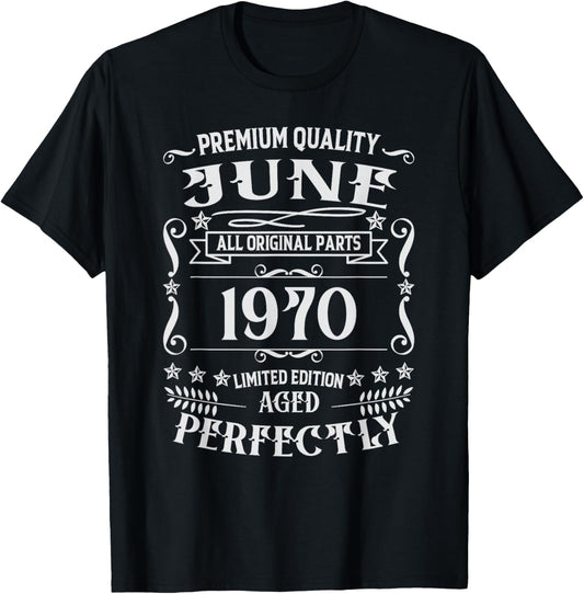 Awesome 56th Birthday Legends were Born in June 1970 T-Shirt