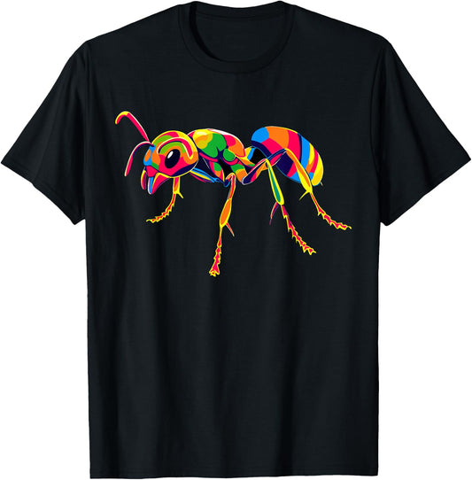 Ant Forest Ant Fire Ant Insect Small Cute Ants , black T-Shirt