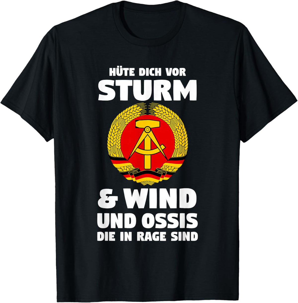 East Germany DDR , black T-Shirt