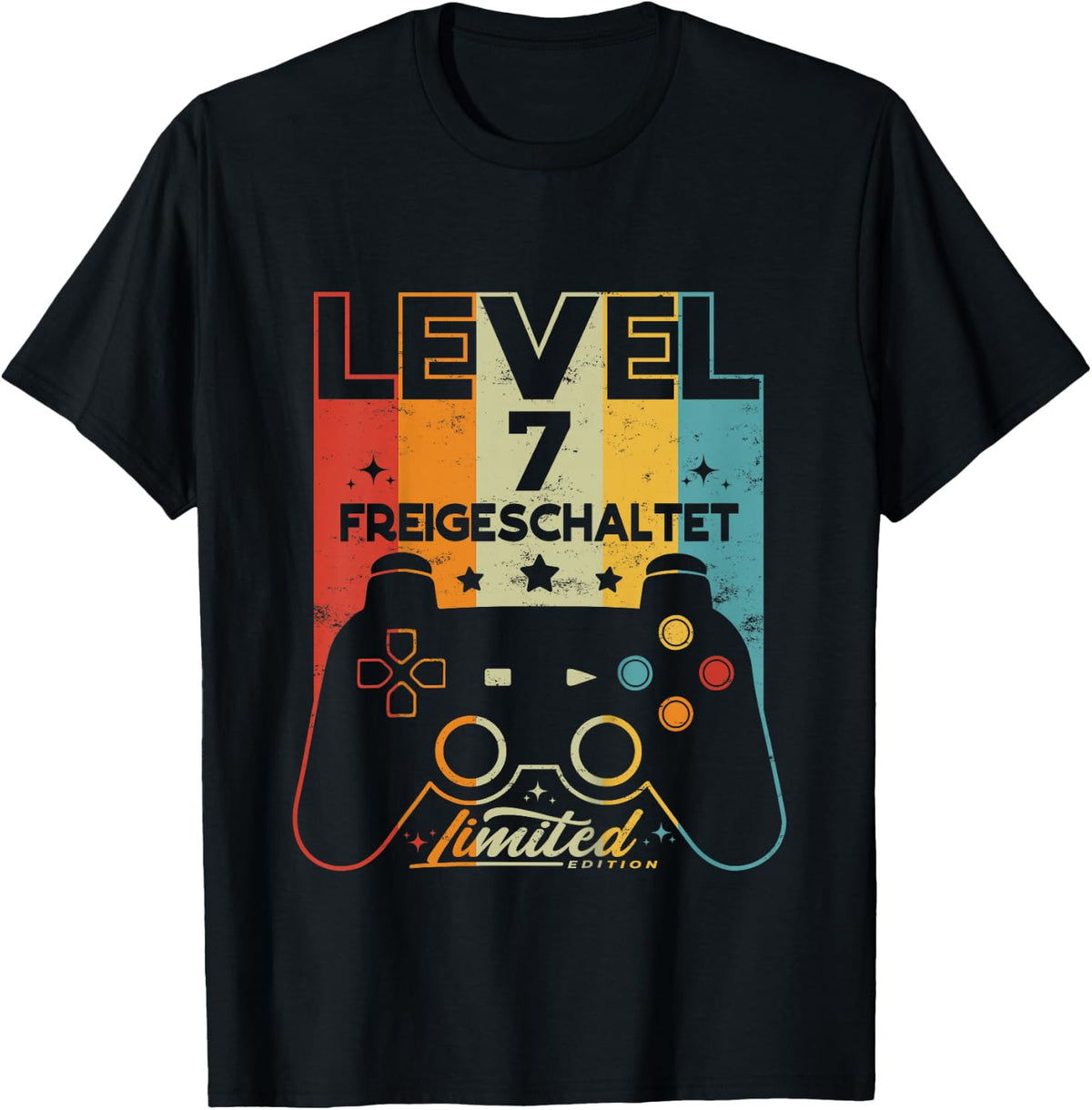 Children's 7 Years Boy Girl Gamer Born 2015 7th Birthday , black, 80 T-Shirt
