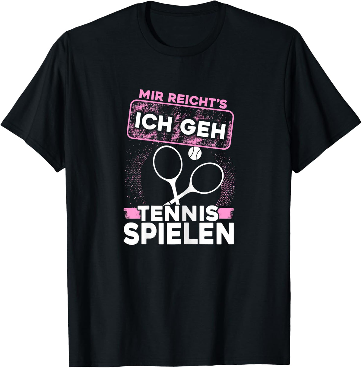 Women's Tennis Racket Tennis Ball Women Tennis Girls , black T-Shirt