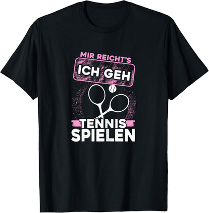 Women's Tennis Racket Tennis Ball Women Tennis Girls , black T-Shirt