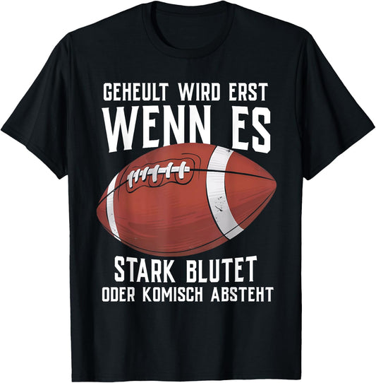 American Football Men's Children's Football Player , black T-Shirt