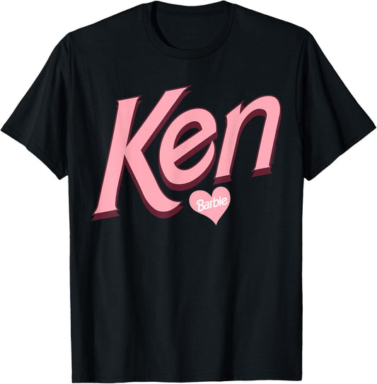 Barbie Valentines Day Ken Love , black T-Shirt