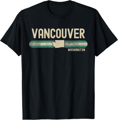 Vancouver WA | Washington | Travel & 80s Style T-Shirt