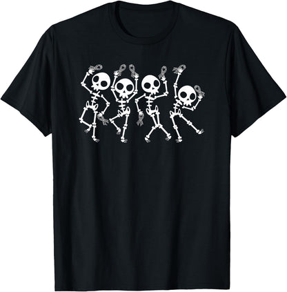 Ehlers Danlos Syndrome Black And White EDS Skeleton T-Shirt