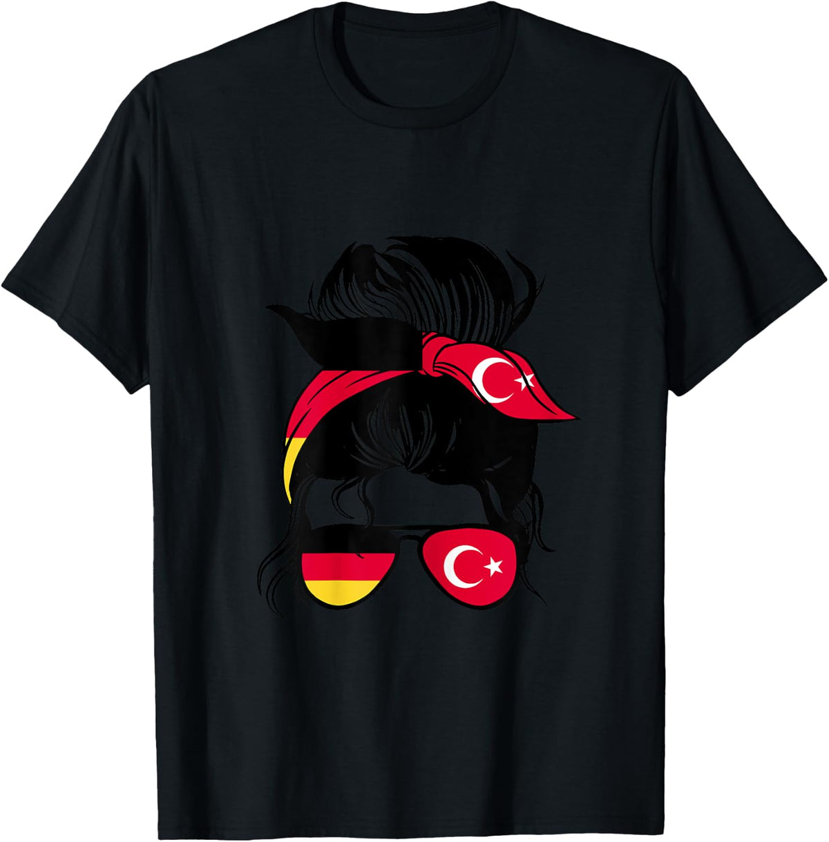 Half German Half Turkish Mix Germany and Turkey Roots T-Shirt