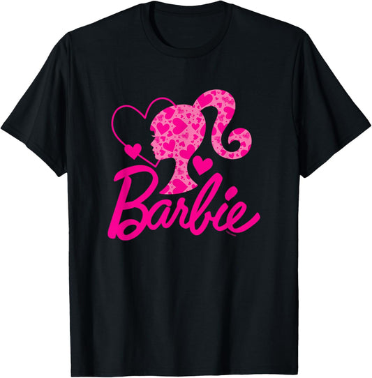 Barbie Heart Logo , black T-Shirt