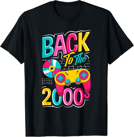 Back to the 2000s vintage two thousand retro 00s , Black, S T-Shirt