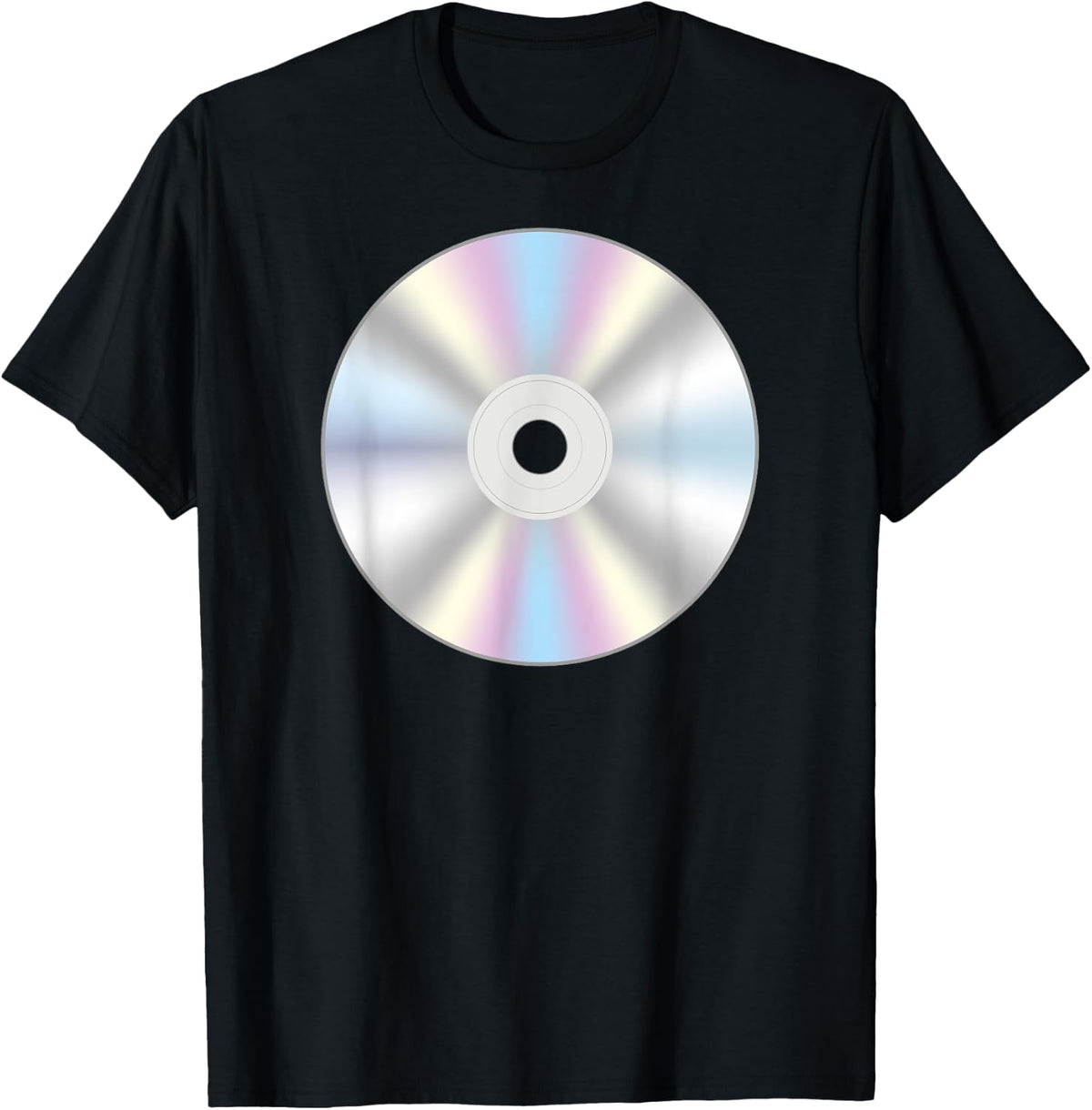 Retro 90s 2000s Costume Music CD Compact Disc T-Shirt