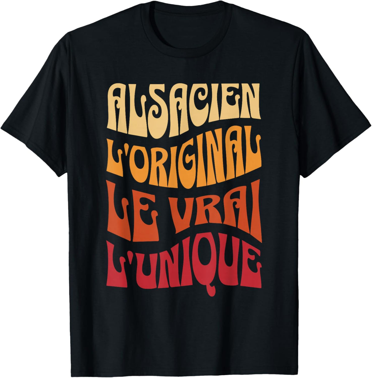 Alsatian the Original the True the Unique Gift Alsace , Black, S T-Shirt