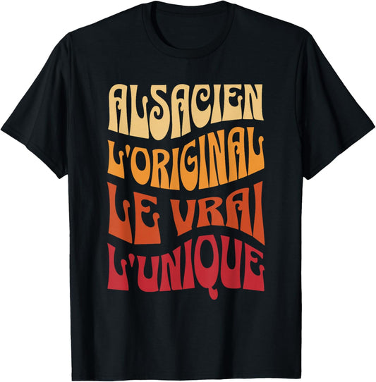Alsatian the Original the True the Unique Gift Alsace , Black, S T-Shirt