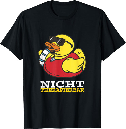 Bath Duck Lifeguard , black, s T-Shirt