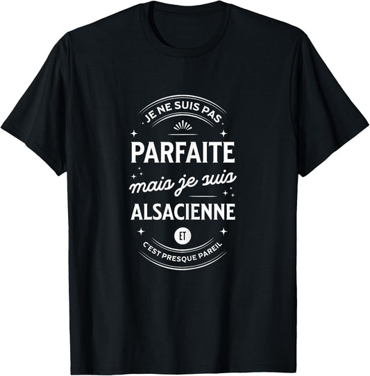 Alsatian Gift Alsace France Humour Girl Alsatian , Black, Female X-Small T-Shirt