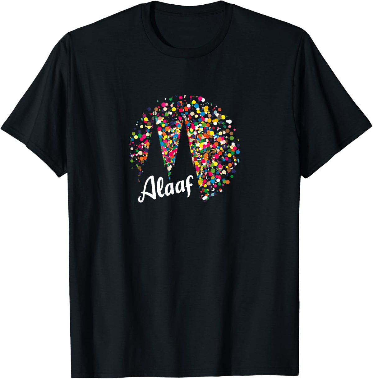 Cologne Carnival Party Costume Confetti , black T-Shirt