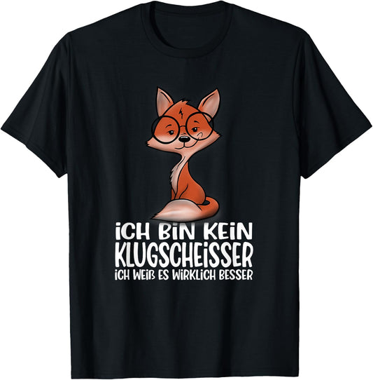 with German Text Ich Bin Nein Klugschei?er (Ich Bin No Cloud) [, black T-Shirt