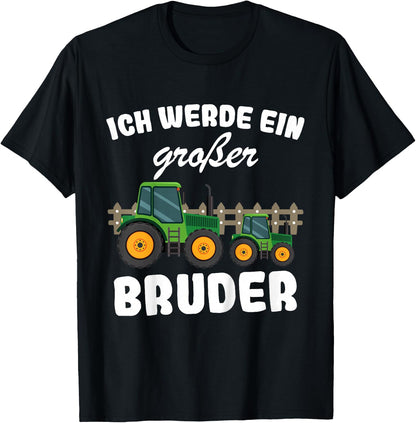 Childrens with German Text Ich Werde Gro?er Bruder 2023, black, 80 T-Shirt