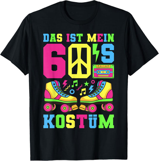 60s Costume 60s Outfit 60s Theme Party 60s , black T-Shirt