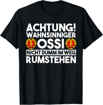 Men's East Germany DDR , black T-Shirt